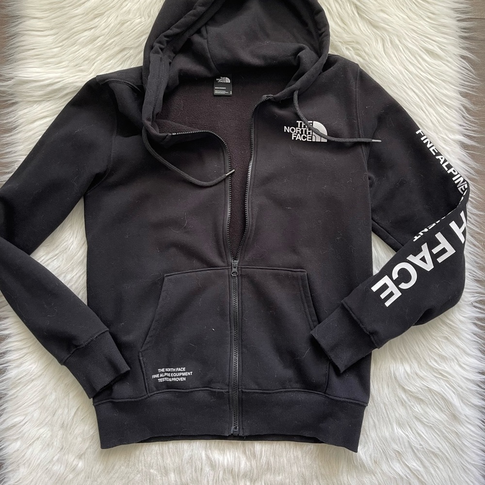 The North Face Men’s Logo 80/20 Full Zip Hoodie In Black unisex size small